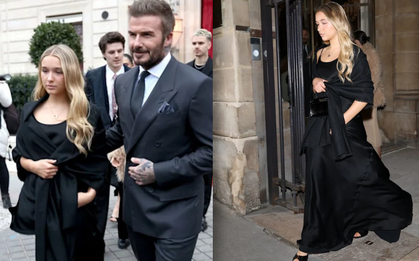 Tiểu thư Harper xinh đẹp nhưng buồn bã trong lần đầu xuất hiện trước công chúng sau bài "bóc phốt" bố mẹ của Brooklyn Beckham