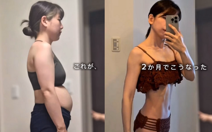 Mẹ 2 con giảm 7,5kg trong 2 tháng, thải sạch mỡ bụng bằng cách tập nằm