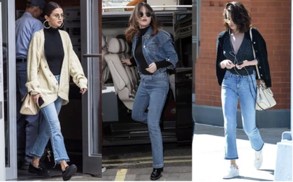 Mặc quần jeans là phải khéo như Selena Gomez với 4 công thức đơn giản mà tôn dáng, đẹp xuất sắc