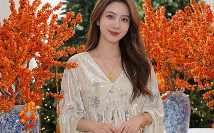 Tết đừng chỉ chơi đào, hãy thử cắm bình đào đông "cam Hermès": Màu của giàu sang và bí kíp "3 không" giúp quả căng mọng cả tháng không rụng