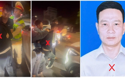 Cảnh sát hình sự chặn trên quốc lộ, bắt giữ Lê Quang Huy khi đang bỏ trốn