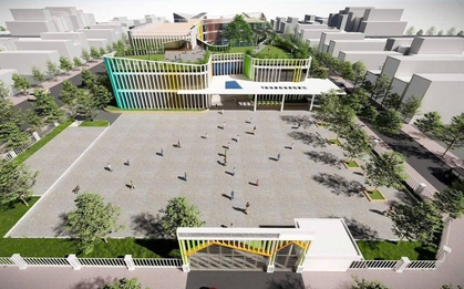 Cận cảnh trường Mầm non công lập mới toanh, vừa đi vào hoạt động năm học này, phụ huynh nhìn ảnh xuýt xoa: Sao mà XỊN THẾ!