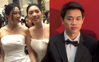 Á hậu cũng mê Đình Bắc như thường, hoá fan girl khi hotboy U23 Việt Nam diện vest bảnh bao khoe visual phát sáng