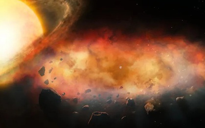 Đám mây kim loại khổng lồ hiện giữa trời, bao vây "Mặt Trời thứ 3"