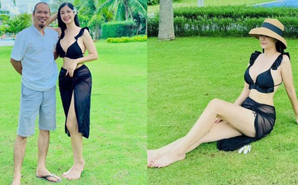 Nhan sắc vợ chân dài sinh 5 con cho nam nghệ sĩ đình đám sở hữu biệt phủ dát vàng ở Hà Nội