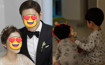 Cặp kiều nữ - chủ tịch chênh nhau 12 tuổi đẹp nhất showbiz khoe visual 2 quý tử: 2 nam thần tương lai là đây!