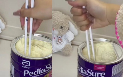 Hình ảnh gây ức chế mà chỉ các mẹ bỉm hiểu: Mỗi lần khui lon sữa mới không khác gì "đi tìm Nemo"