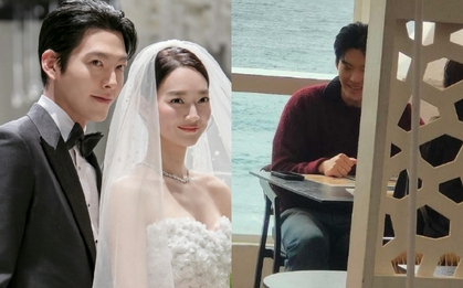 Hot rần rần ảnh Shin Min Ah - Kim Woo Bin đi hưởng tuần trăng mật, chi tiết đặc biệt khiến MXH nổ tung