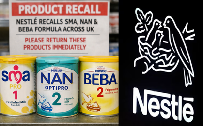 Nestle thu hồi hàng loạt sản phẩm sữa công thức trẻ em SMA, BEBA và NAN tại một số quốc gia châu Âu do có khả năng nhiễm độc tố
