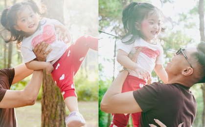 Lisa nhà Khánh Thi - Phan Hiển xinh yêu như búp bê sống, chiếm hết spotlight của bố mẹ kiện tướng dancesport