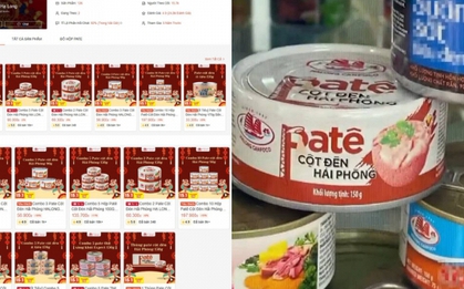 Trước bê bối “phù phép” 120 tấn thịt heo bệnh, hơn 100.000 hộp pate Cột đèn Hải Phòng đã được bán ra trên các sàn thương mại điện tử