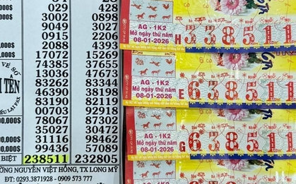 Xổ số miền Nam: Giải độc đắc 2 đài trúng ở Cần Thơ, đại lý kêu gọi khách hàng dò vé số