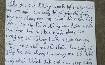 Bức thư con gửi bố mẹ khiến nhiều người rơi nước mắt: Con chỉ muốn bố một lần ôm con, nói yêu con nhưng...