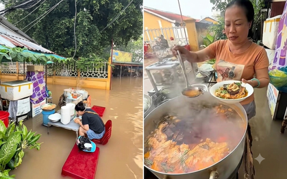 Quán bún riêu ngập nước Cần Thơ: Khách xắn quần, chồng ghế ngồi ăn, có người đi 30 km để thử
