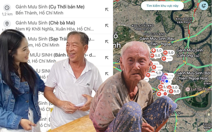 Google Maps Việt Nam xuất hiện loạt điểm bán mang tên “Gánh Mưu Sinh”, dẫn đường đến sạp trái cây của cụ bà 95 tuổi và xe me của cụ ông 76 tuổi