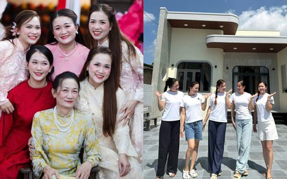 5 con gái góp tiền tỷ xây nhà báo hiếu bố mẹ, các con rể góp công lớn