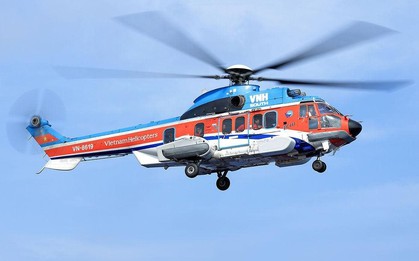 Trực thăng 11 tấn của Việt Nam bay gần 370 km ra biển làm nhiệm vụ đặc biệt: 2 động cơ tổng công suất hơn 4.200 mã lực, 9 lá cánh quạt, tốc độ hơn 260 km/h