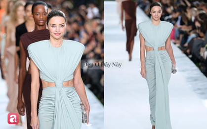 Miranda Kerr trở lại sàn diễn sau gần 1 thập kỷ, nhan sắc thiên thần nội y đình đám một thời gây chú ý