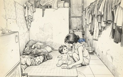 Bức ảnh 2 mẹ con trong phòng trọ bỗng khiến MXH Việt tranh cãi nảy lửa, không ai nhường ai