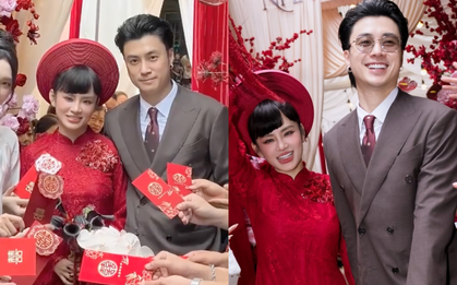 Vợ Vương Anh Ole tung ảnh đám hỏi nét căng: So với trên mạng khác nhiều không?