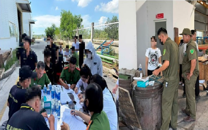 Công an kiểm tra 56 công nhân, nhân viên của một công ty