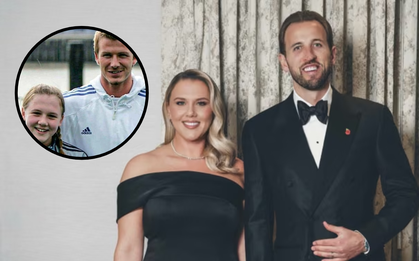 Cô bé 4 tuổi bên cạnh Beckham giờ đây trở lại hậu phương của Harry Kane với chuyện tình “độc nhất vô nhị”