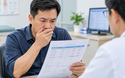 Miễn cưỡng đi khám vì vợ giục, người đàn ông 40 tuổi ngã ngửa khi 3 chỉ số đỏ lừ