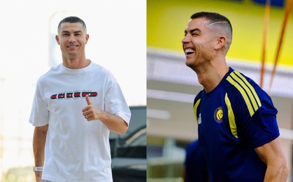 Ronaldo cắt tóc bảnh bao và nụ cười đã nở trên môi sau lùm xùm giận dỗi tuyển Bồ Đào Nha