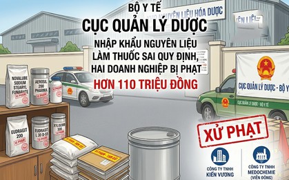 Bán nguyên liệu làm thuốc sai quy định, 2 doanh nghiệp bị phạt 110 triệu đồng