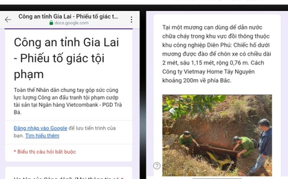 Cách mới để cung cấp thông tin về vụ cướp ngân hàng ở Gia Lai