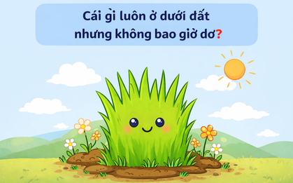 Cái gì luôn ở dưới đất nhưng không bao giờ bẩn?