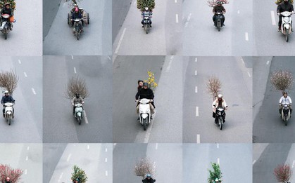 Bộ ảnh “Chở Tết về nhà” chụp trong một buổi chiều gây bão mạng