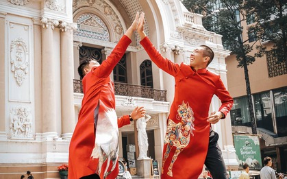 Ngắm trọn bộ ảnh du xuân "mười điểm không có nhưng" của Quang Dương pickleball