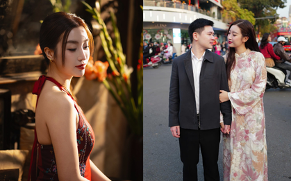 Đỗ Mỹ Linh khoe bộ ảnh Tết đẹp không lối thoát nhưng chồng chủ tịch CLB Hà Nội vội nhắc một điều