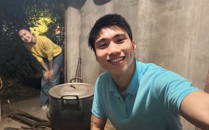 1,1 triệu lượt xem Doãn Hải My "làm màu một tí" khi về quê Văn Hậu ăn Tết