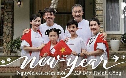 Minh Nhựa khai xuân đăng ảnh đại gia đình, 1 chi tiết về vợ chồng ông trùm Nhựa Long Thành gây chú ý