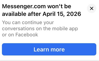 Mới sáng mùng 1 Tết, Facebook bất ngờ thông báo khai tử Messenger