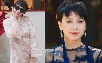 Mẹ Doãn Hải My diện áo dài, xách túi hiệu du xuân, visual trẻ đẹp không tuổi chuẩn "mẹ vợ hot nhất làng bóng đá"