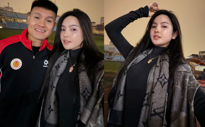 Chu Thanh Huyền lộ diện cổ vũ Quang Hải hết mình, nhan sắc ra sao giữa lúc bị chê phụ thuộc vào app sống ảo?