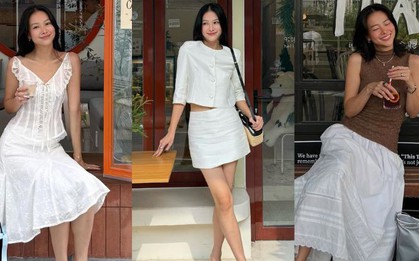 Nhìn mỹ nhân này là muốn sắm chân váy trắng ngay lập tức