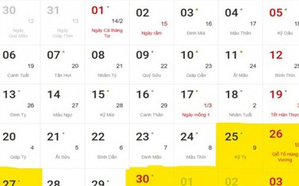 Vừa đi làm trở lại sau Tết Nguyên đán, người dùng Internet liên tục tìm "giỗ tổ Hùng Vương nghỉ mấy ngày"