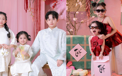 Khung hình đẹp như tranh vẽ gây bão của 3 cực phẩm nhà Khánh Thi - Phan Hiển: Lisa, Anna xinh yêu như thiên thần