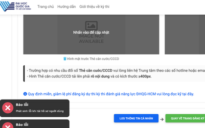 Cổng thi Đánh giá năng lực ĐH Quốc gia TPHCM quá tải, thí sinh không thể đăng nhập