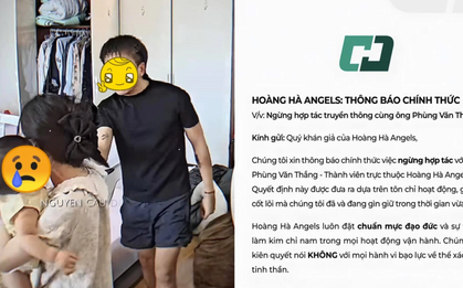 Hoàng Hà Angels thông báo ngừng hợp tác với "Thắng Không Kịp" sau ồn ào bạo hành với vợ cũ