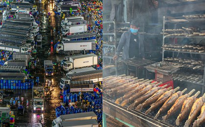 100 tấn cá lóc đổ bộ TP.HCM, thủ phủ cá nướng đỏ lửa xuyên đêm nướng 5.000 con ngày vía Thần Tài