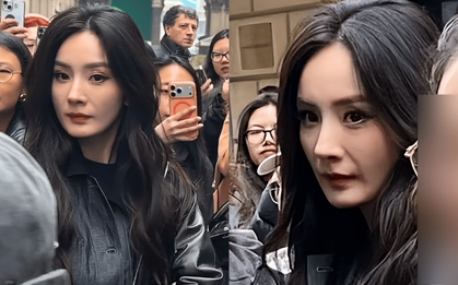 Đời khi không có filter: Dương Mịch lộ nhan sắc thật khi bị bắt gặp ở Milan