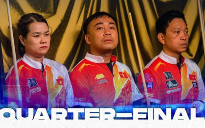 Dương Quốc Hoàng và đồng đội dừng bước đầy tiếc nuối tại tứ kết giải pool 10 bi thế giới 2026