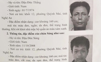 Công an phát thông báo khẩn: Hai bố con ở Nghệ An ra Hà Nội theo lời tuyển dụng qua mạng rồi mất tích bí ẩn
