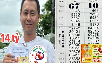 Xổ số miền Nam: Mua vé số ngoài ý muốn nhưng bất ngờ trúng độc đắc 14 tỉ đồng