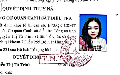 Truy nã toàn quốc Nguyễn Thị Tú Trinh SN 2002